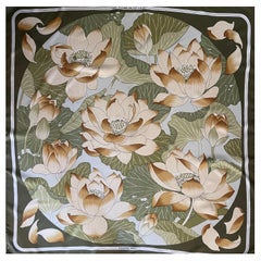 Hermès Silk Scarf "Fleur De Lotus" 1985
