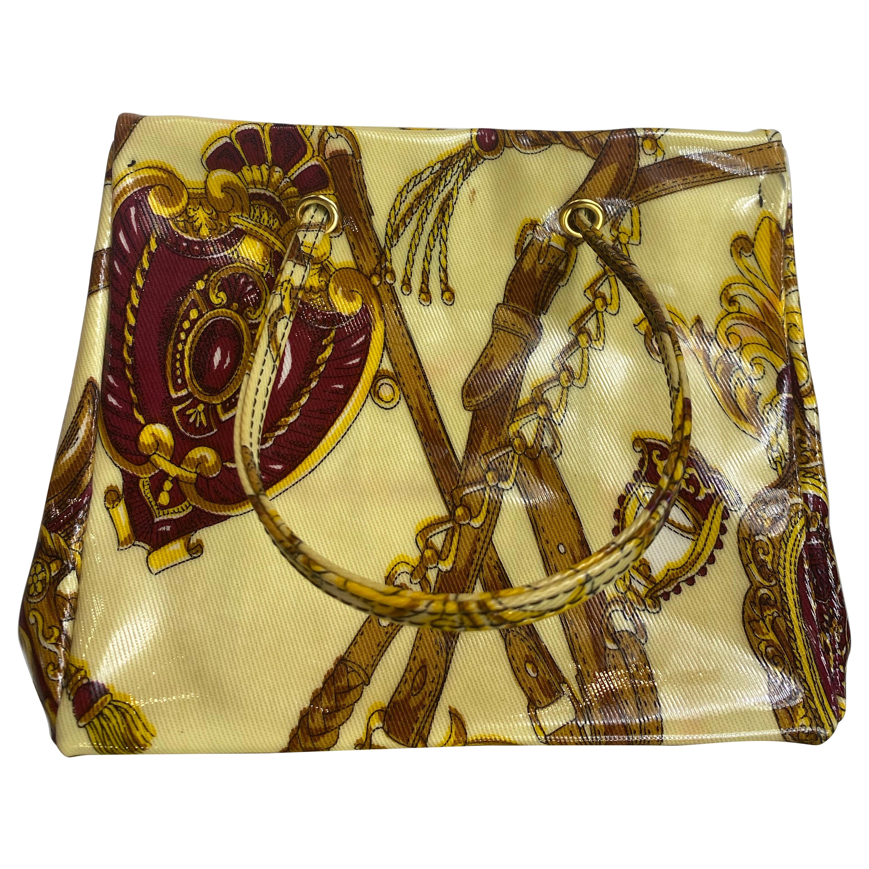 Roberto Cavalli beige Handtasche im Angebot