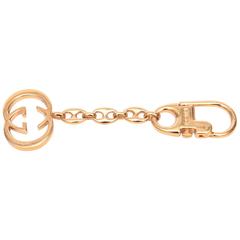 Retro Gucci Gold Plated Keychain