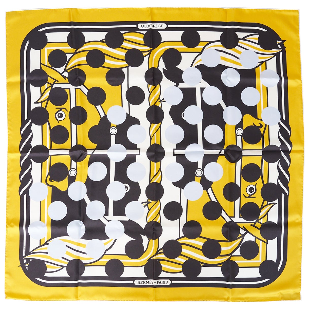 2013 Limited Edition Hermes x Comme des Garçons "Quadrige" Carre Scarf For Sale