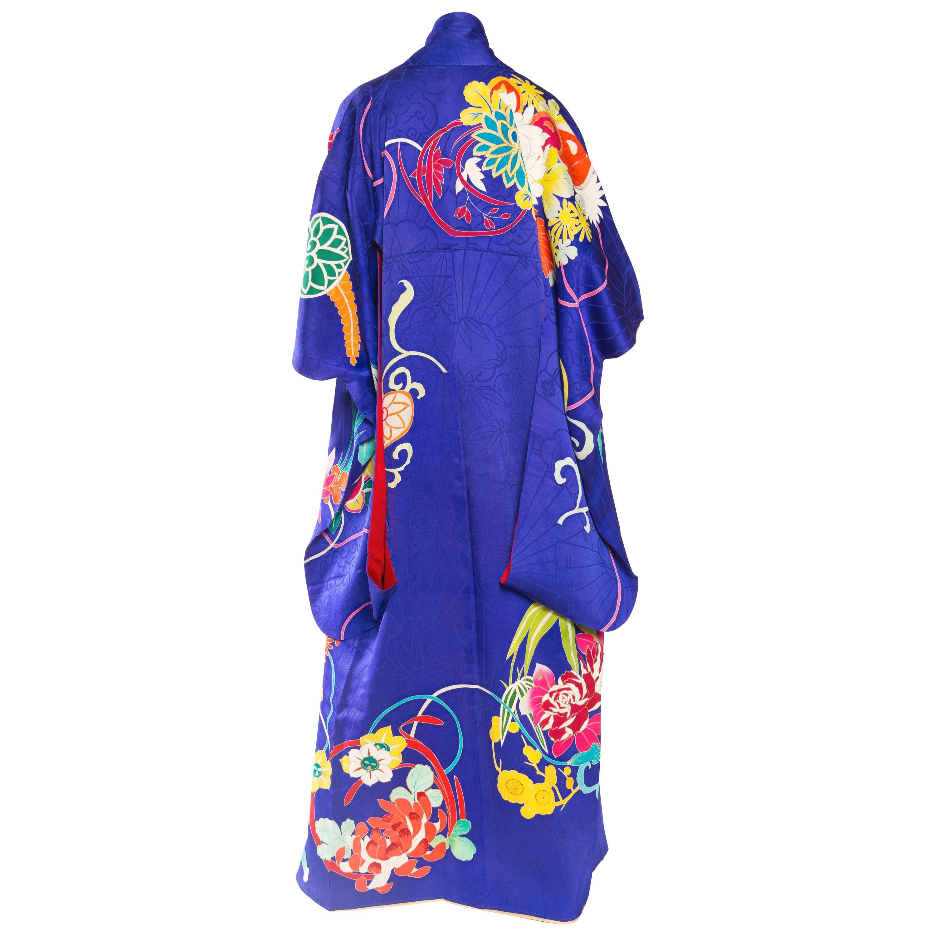 Beautiful Hand-painted and Embroidered Japanese Kimono