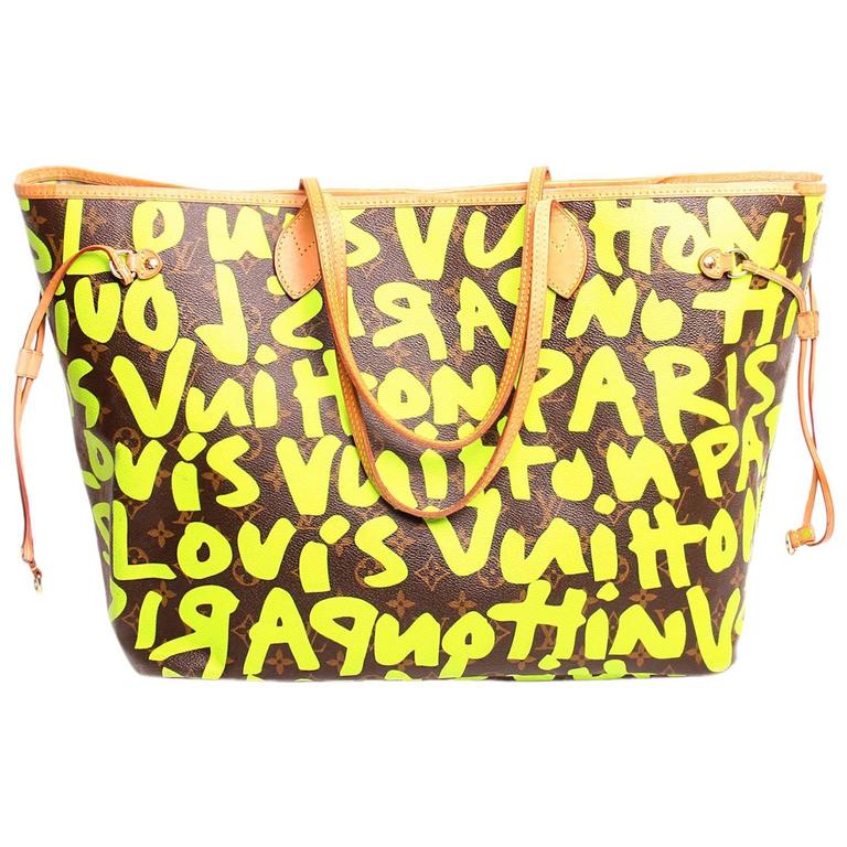 Louis Vuitton Stephen Sprouse Pink Monogram Graffiti Coated Canvas Neverfull  GM Gold Hardware, 2009 Available For Immediate Sale At Sotheby's