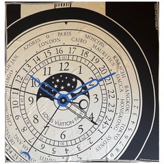 Sciarpa in seta con orologio "Le Temps du Voyage" di Louis Vuitton