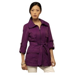 New Kenneth Cole Plum Jacket Coat With Travel Pouch Size: Medium