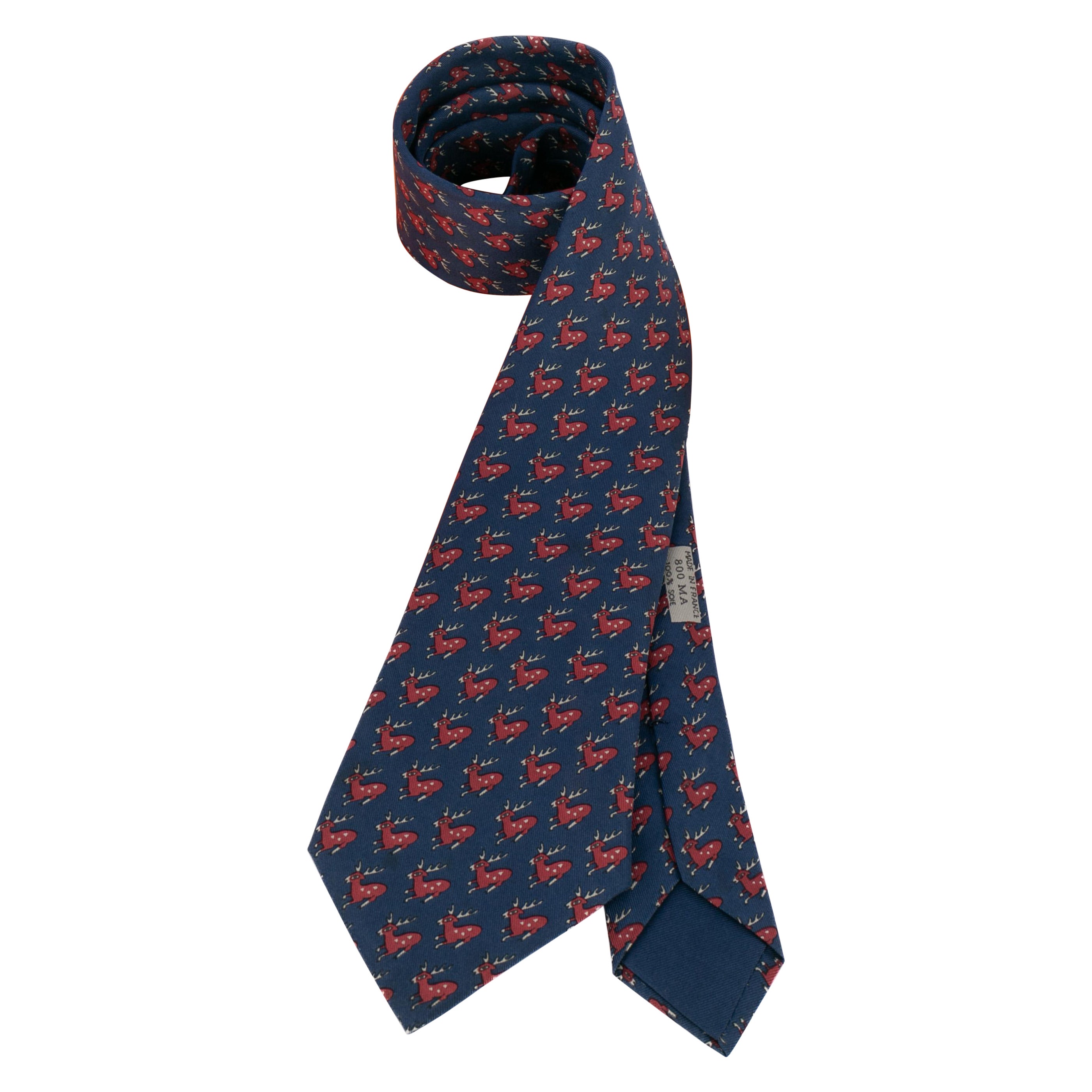 Hermès silk tie For Sale