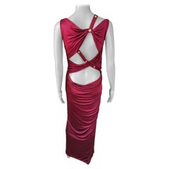 Versace Pre Fall 2019 Runway Embellished Cutout Maxi Evening Dress Gown
