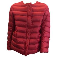 Jil Sander Red Down Jacket