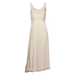 Chanel Raro Abito d'archivio bianco impreziosito e ricamato - Primavera/Estate 1998