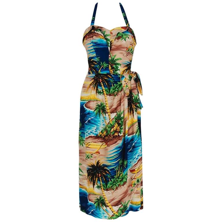 sarong halter dress