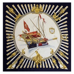 Hermès Seidenschal "La Marine À Rames" 1979