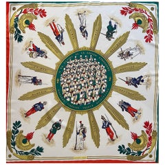 Hermès Seidenschal "  À La Gloire De La Légion Étrangère " 1951