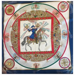 Hermès Gavroche Silk Scarf “Feus D'Artifice” 1987