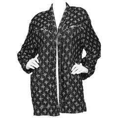 IRO Yana Black & White Boucle Open Jacket sz FR42 3