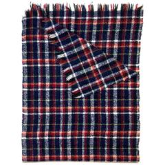 Franco Ferrari Heidi Plaid Nubby Scarf