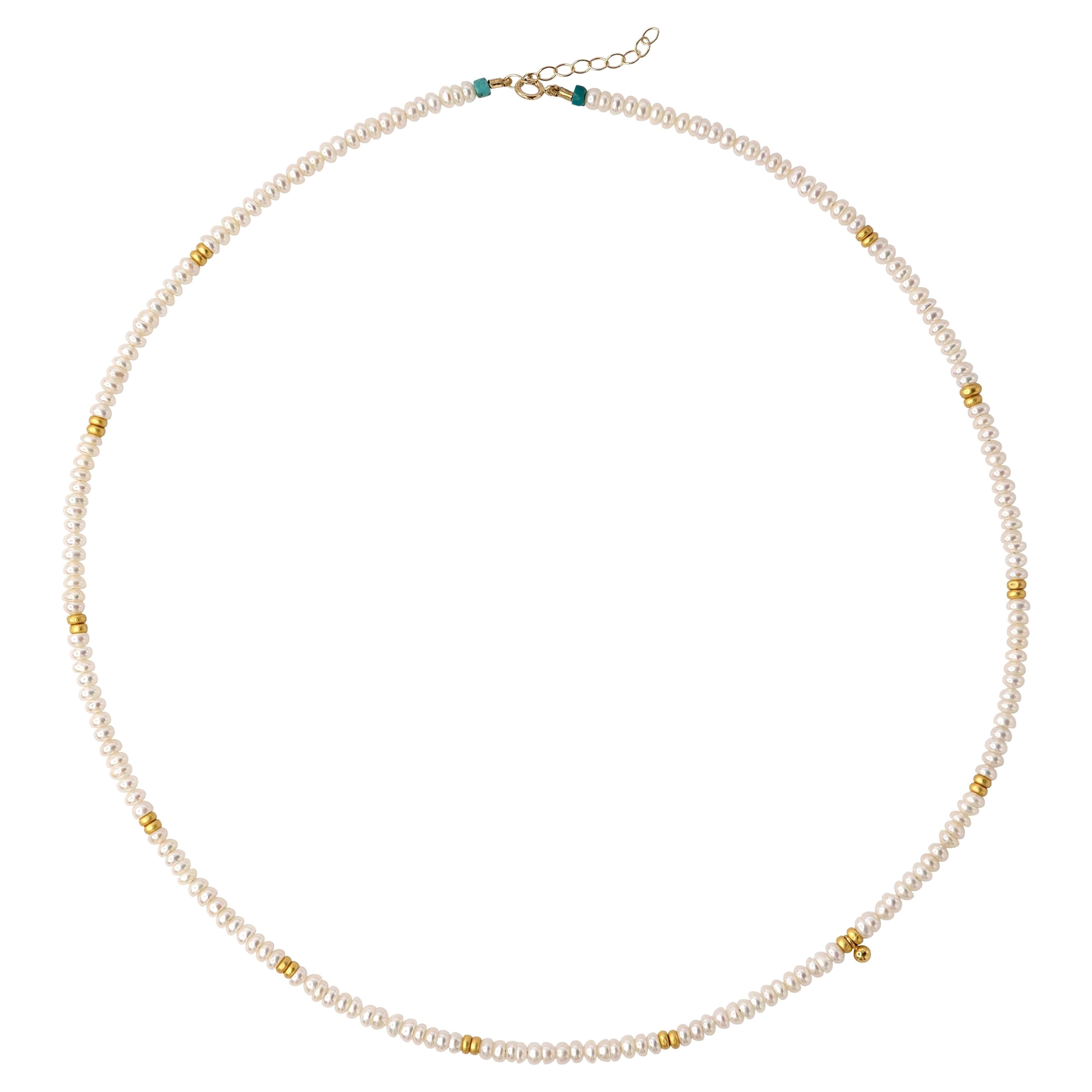 Tiny Pearl Necklace - by Bombyx House For Sale