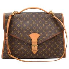 Vintage Louis Vuitton Beverly GM Monogram Canvas Briefcase Handbag + Strap
