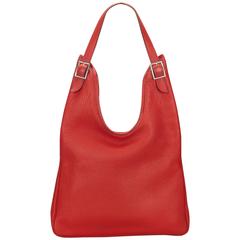 Hermès Red Leather Massai 11