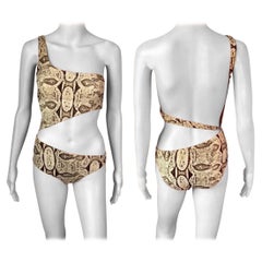 Tom Ford for Gucci S/S 2000 Runway Cutout One Piece Bodysuit Swimsuit Swimwear