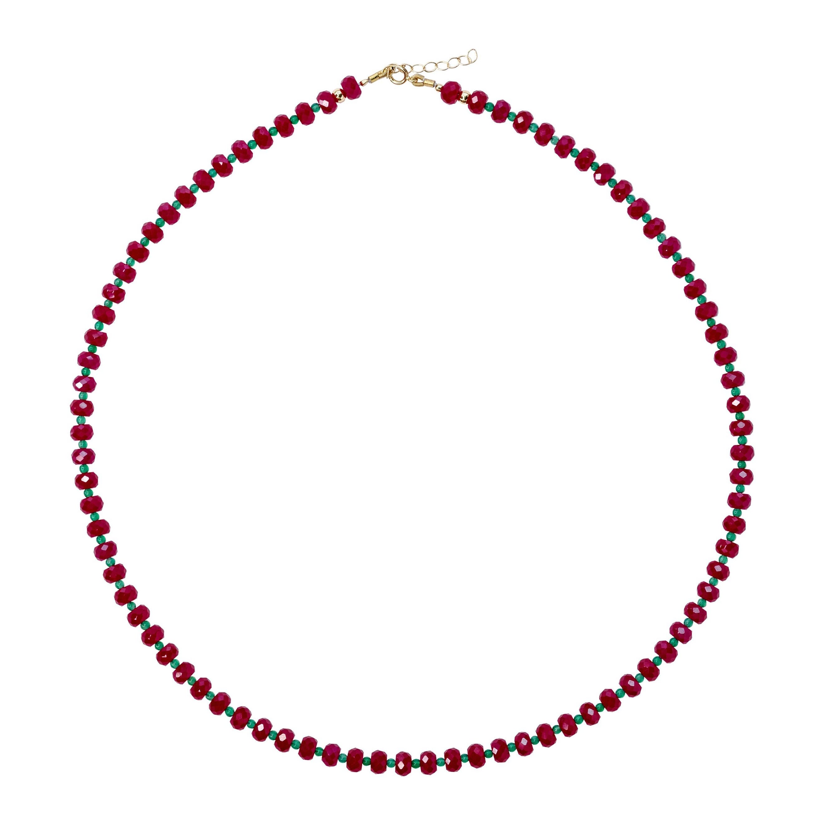 Collana di rubini Jumbo in oro 14K - da Bombyx House in vendita