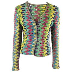 Missoni Multi Cotton Knit Vintage Sweater Set - M 9