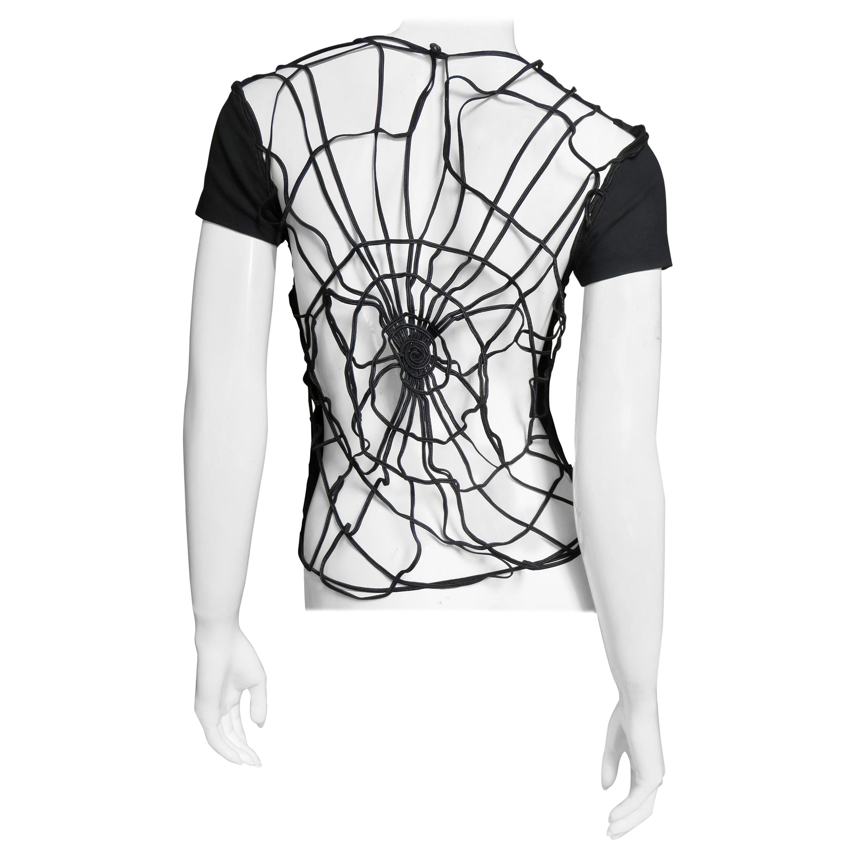 Todd Oldham Spider Web Back T Shirt 1980s For Sale