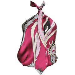 Alexander McQueen Necktie Halter Top 12