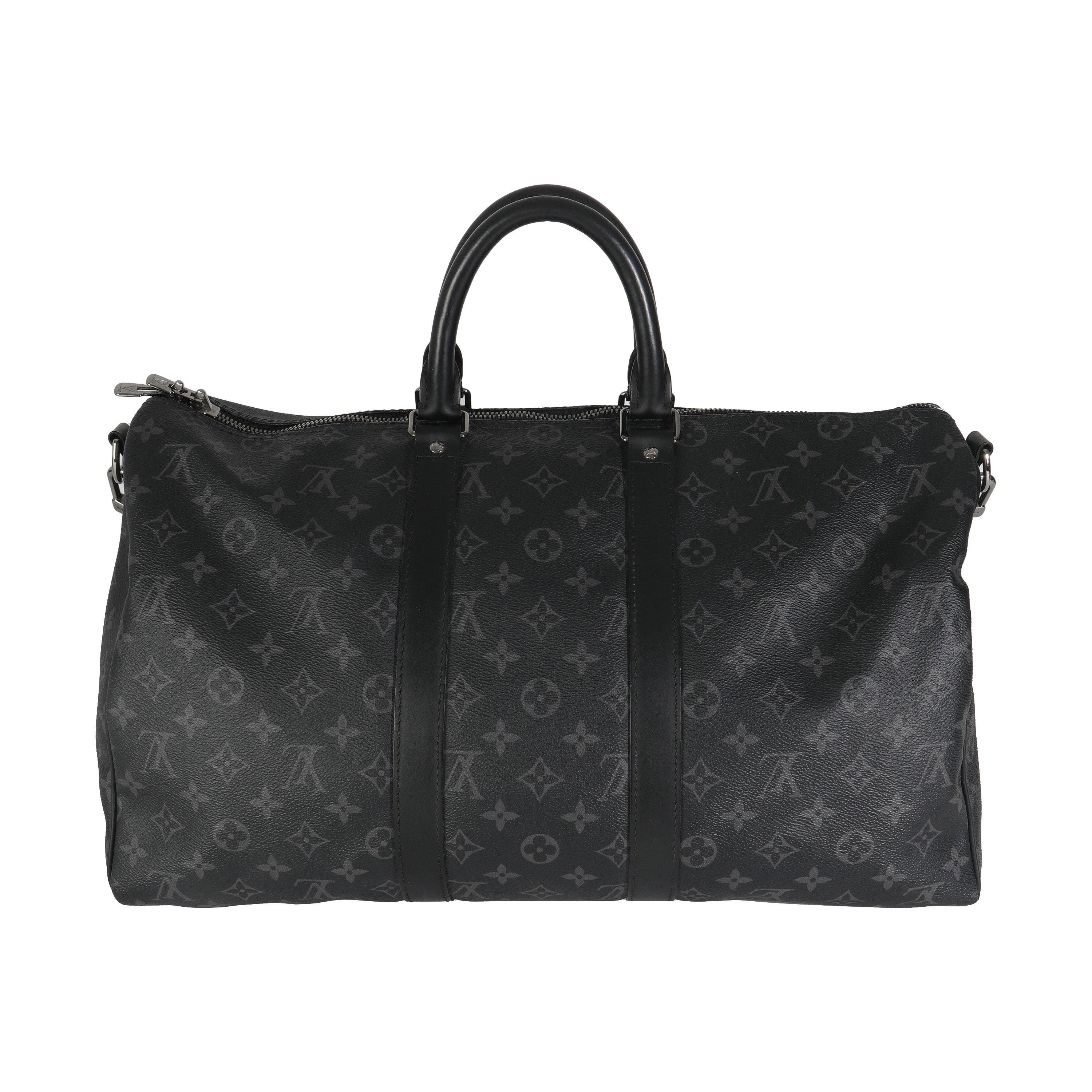 Louis Vuitton Monogramm Eclipse Canvas Keepall Bandouliere 45 im Angebot