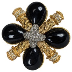 Pave Maltese Cross Brooch