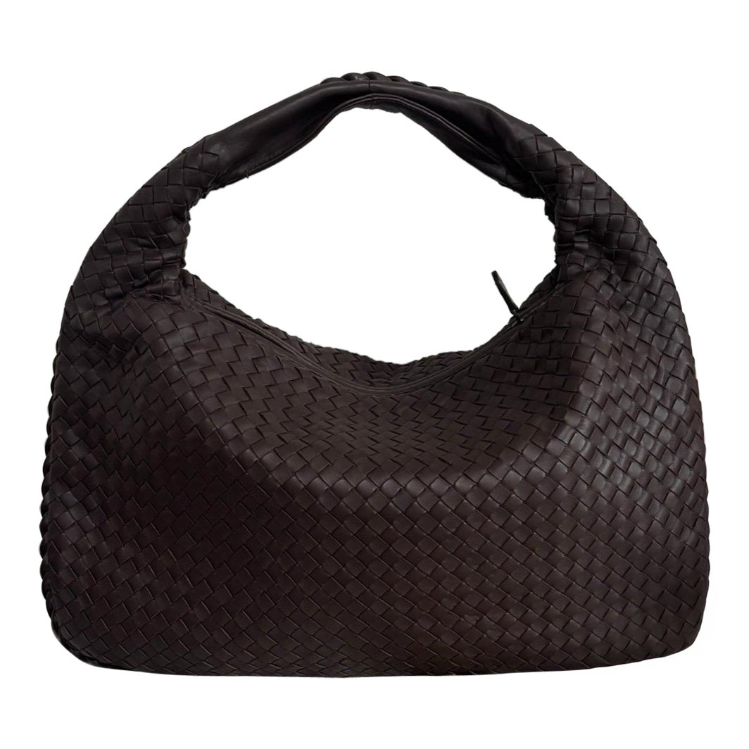 Bottega Veneta Intrecciato Hobo Bag Medium Brown Lambskin leather 40cm