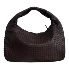 Bottega Veneta Intrecciato Hobo Bag Medium Brown Lambskin leather 40cm