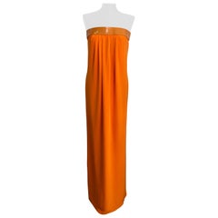 Tom Ford orange long dress
