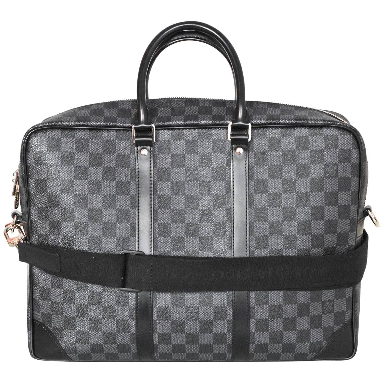 Louis Vuitton Damier Graphite Porte-Documents Voyage GM Computer Bag