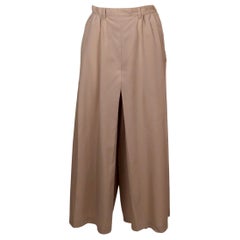 1980's YOHJI YAMAMOTO tan ultra wide leg pants
