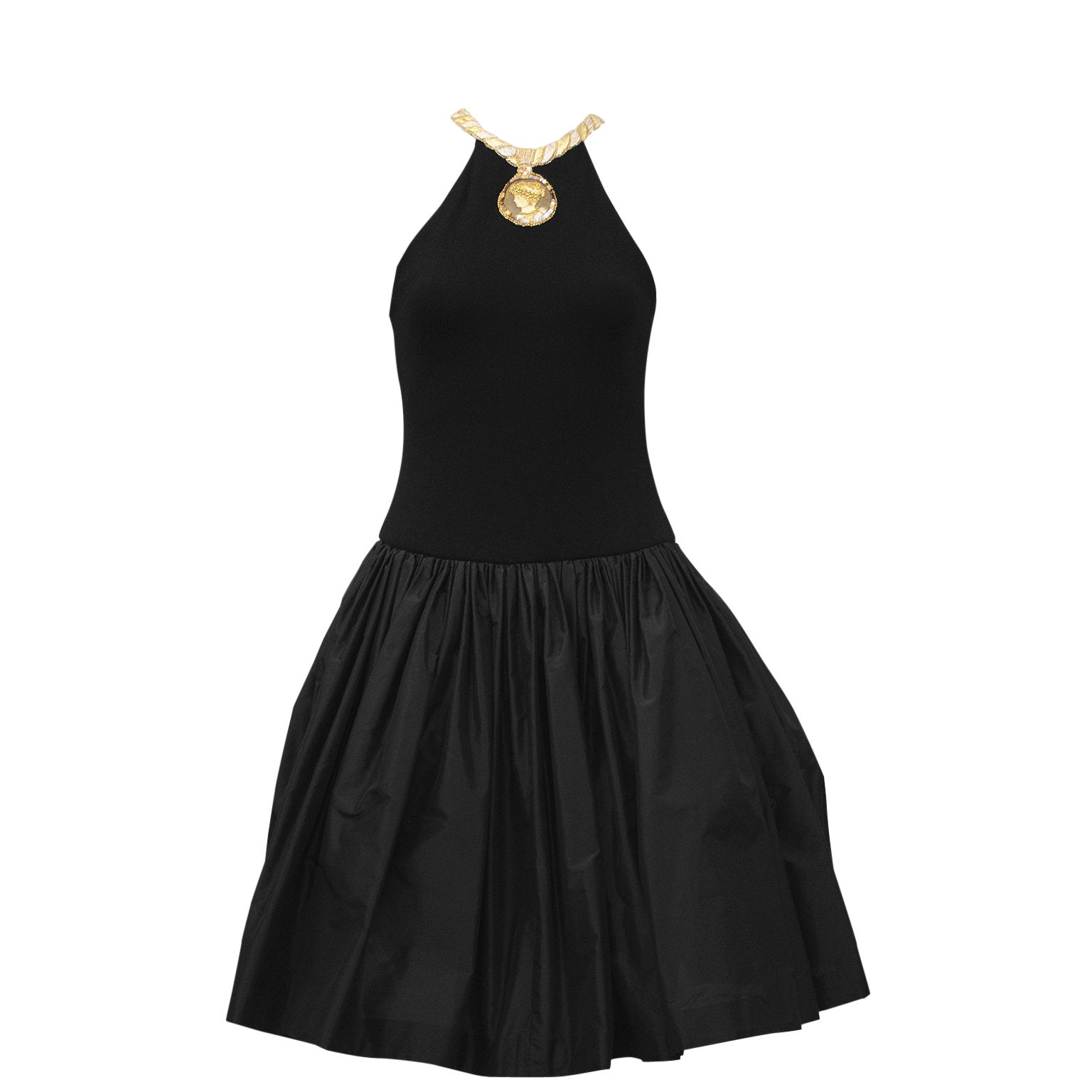 1980's Carolyne Roehm Navy Blue Wool Dress with Belt For Sale at 1stDibs