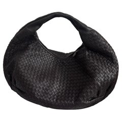 Bottega Veneta Belly Hobo Intrecciato Lammfell dunkel schokoladenbraun groß