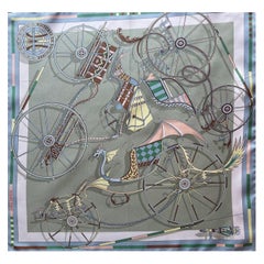Hermès Gavroche Silk Scarf "Voitures En Equilibre" 2024