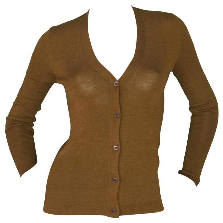 90’s Brown Cashmere Cardigan by  Panda Brand main image 1