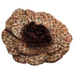 Vintage Chanel Camellia Brooch / Corsage 3