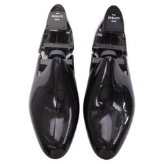 BERLUTI black glossy plastic white logo foldable shoe tree shape holder EU39-40