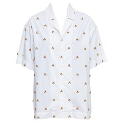 Jacquemus 2021 L'amour La Chemise Ble cotton glass embellished shirt FR34 XS