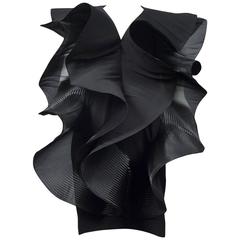 Pierre Cardin Couture Architectural Ruffle Dress 1
