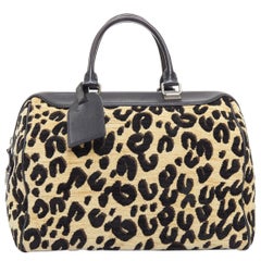 LOUIS VUITTON 2012 Stephen Sprouse Speedy 30 leopard jacquard canvas leather bag