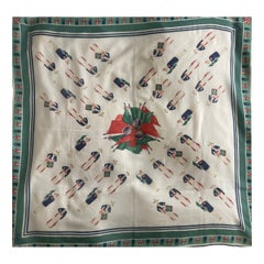 Pañuelo de algodón verde y blanco Gucci
