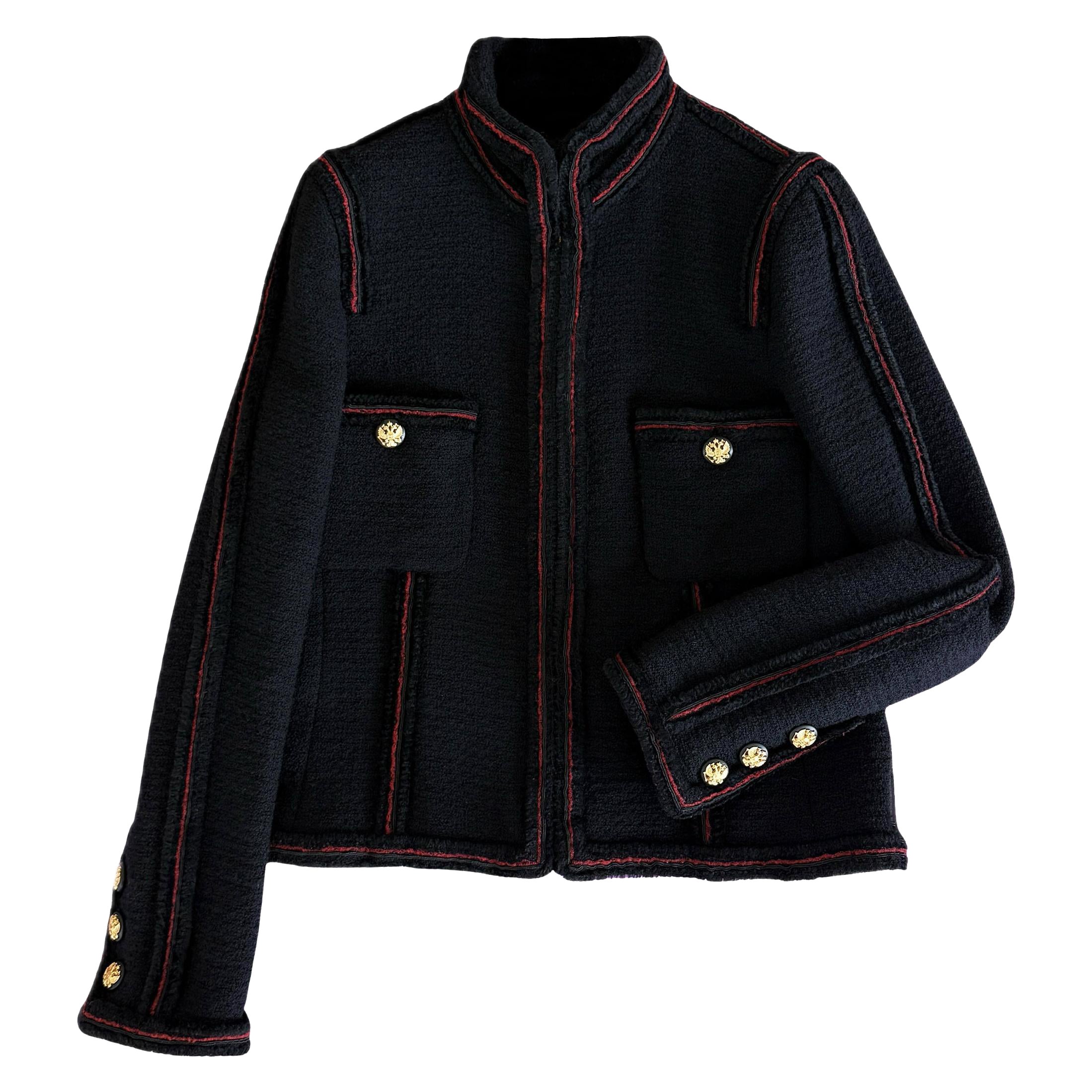 Chanel Immortal Repertoire Giacca nera in tweed 38 FR