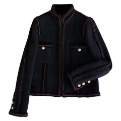 Chanel Immortal Repertoire Black Tweed Jacket 38 FR