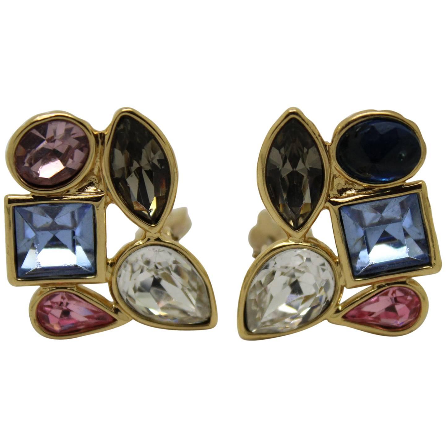 Yves Saint Laurent Colorful Earrings  For Sale