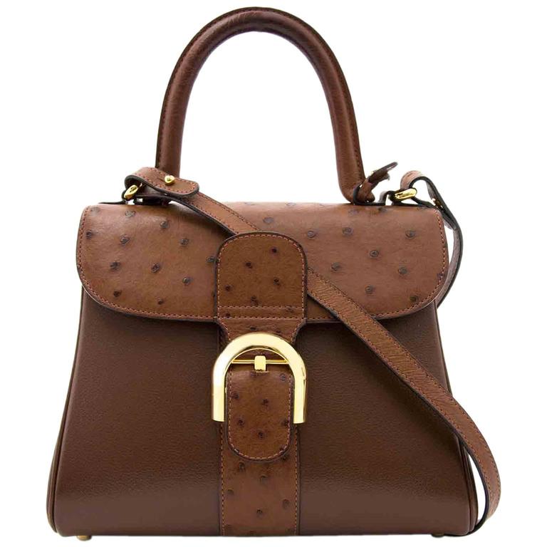 AS NEW Delvaux Brillant PM ostrich at 1stDibs | delvaux