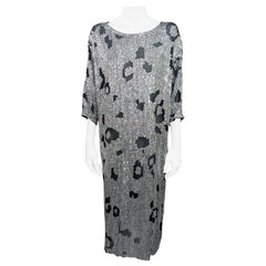 Abito Hattie con stampa animale e paillettes