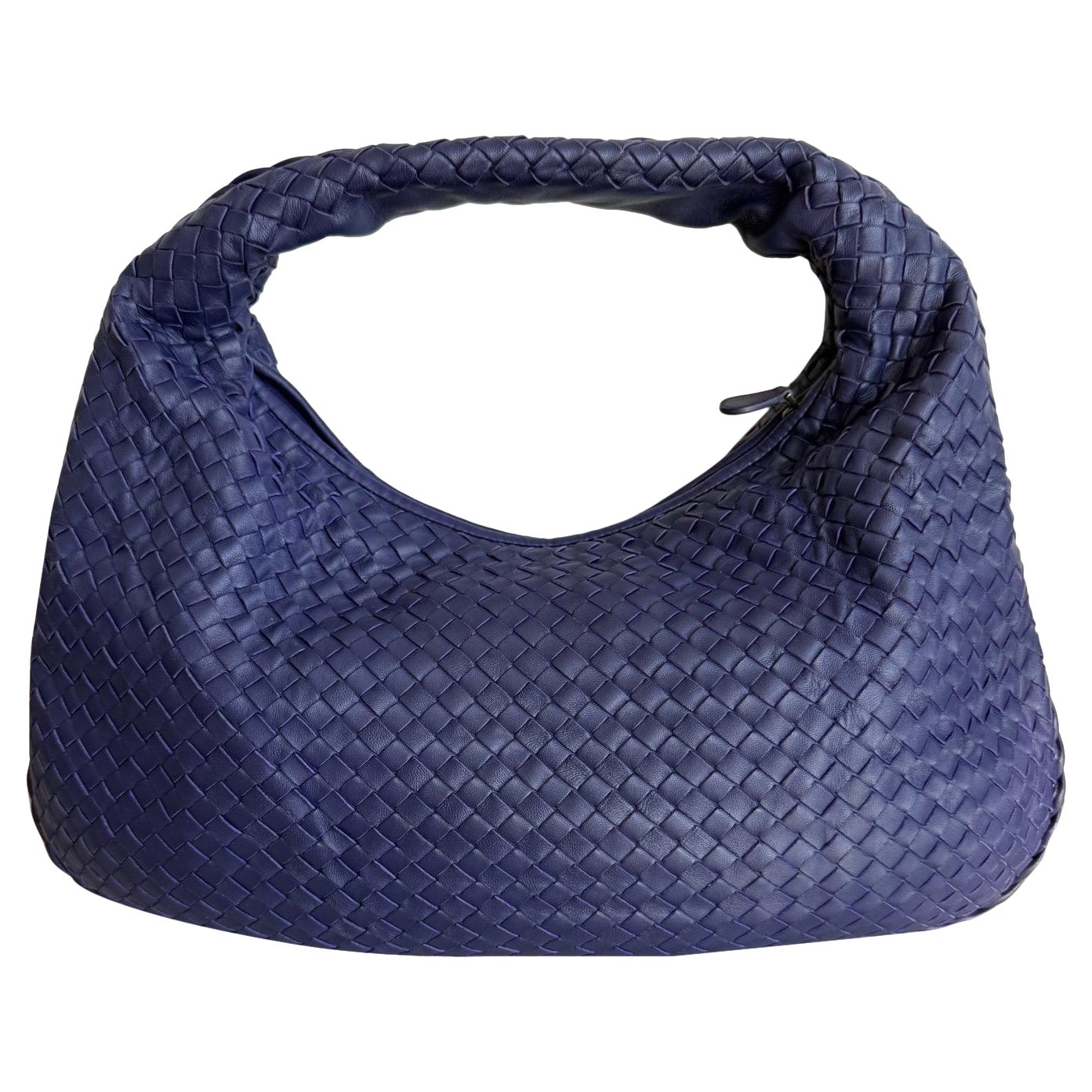 Bottega Veneta Veneta Hobo Marine Leder Intrecciato 47cm