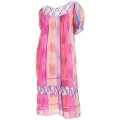 Handwoven Lightweight Cotton Ikat Dress